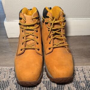 Tan Nubuck Leather Boots with Lug Sole
